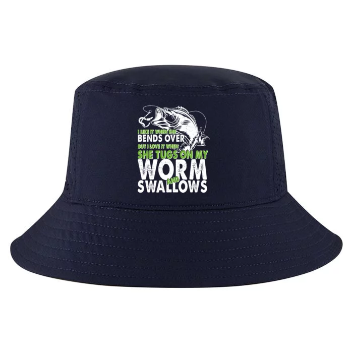 I Like It When She Bends Over Fishing Bait Cool Comfort Performance Bucket Hat