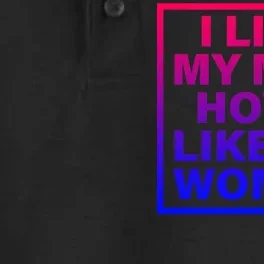 I Like My Men How I Like My Women Funny Bi Pride Dry Zone Grid Performance Polo