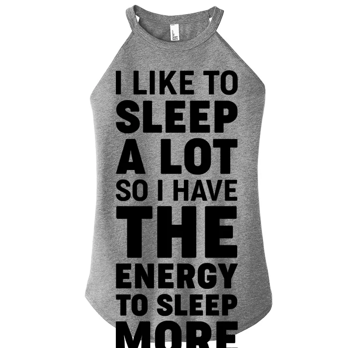 I Like to Sleep A Lot Women’s Perfect Tri Rocker Tank