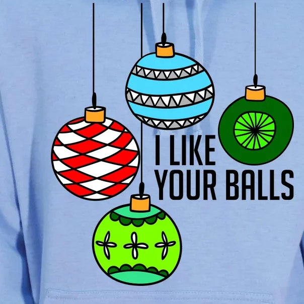 I Like Your Balls Funny Christmas Unisex Surf Hoodie