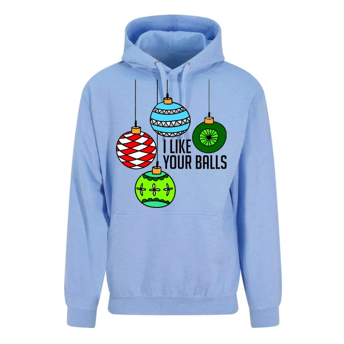 I Like Your Balls Funny Christmas Unisex Surf Hoodie