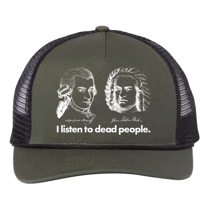 I Listen To Dead People Retro Rope Trucker Hat Cap