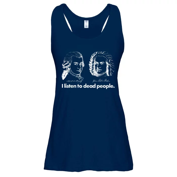 I Listen To Dead People Ladies Essential Flowy Tank