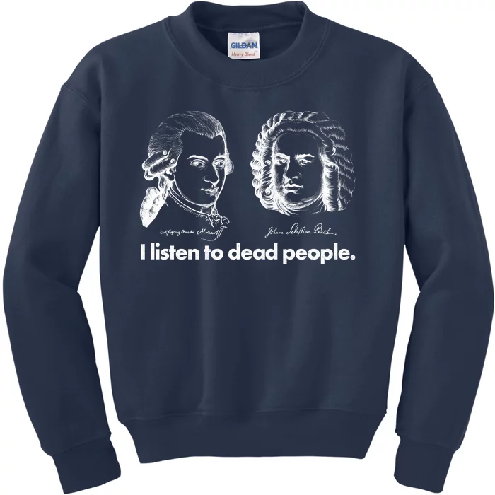 I Listen To Dead People Kids Sweatshirt