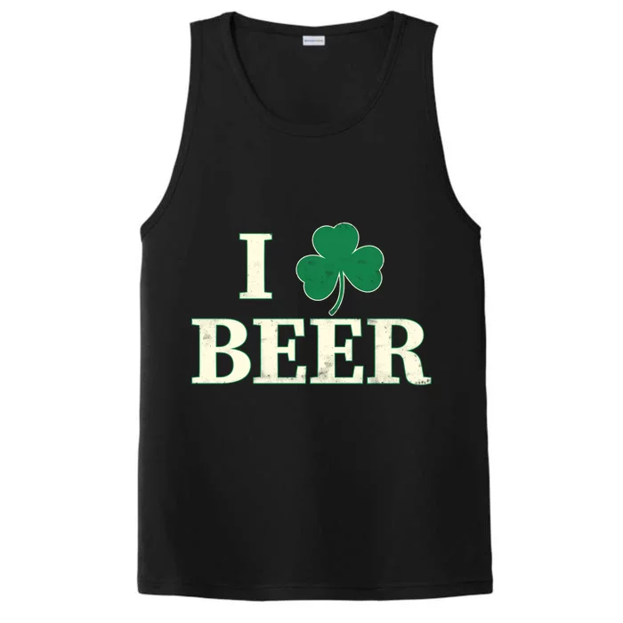 I Love Beer Shamrock Performance Tank