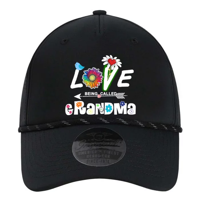 I Love Being Called Grandma Floral Performance The Dyno Cap