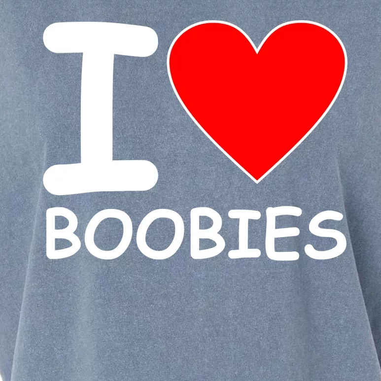 I Love Boobies Garment-Dyed Women's Muscle Tee