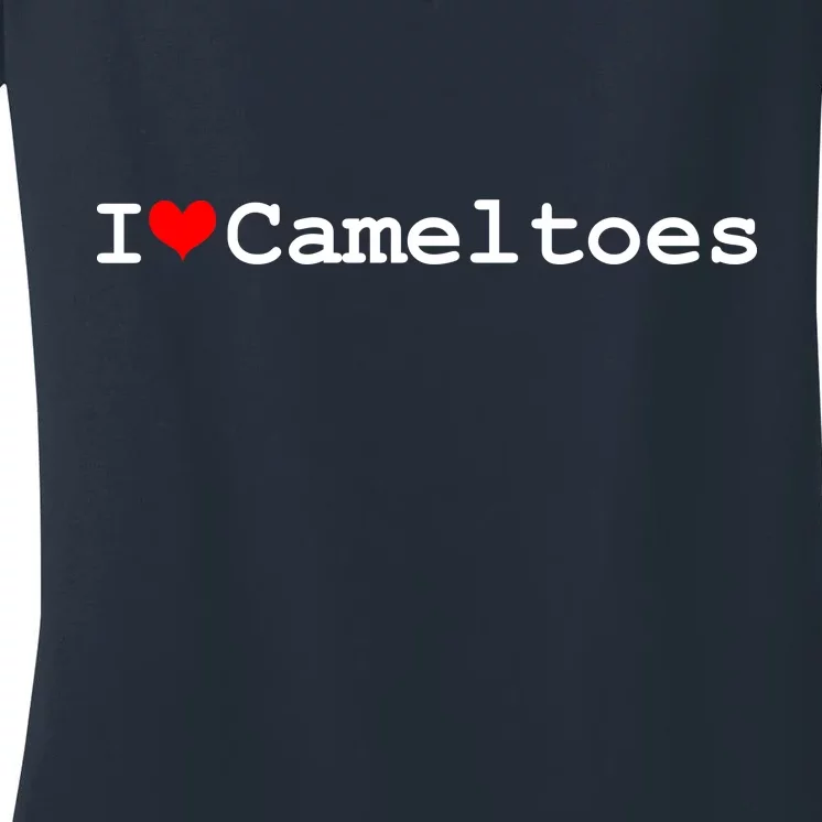 I Love Camel Toes Women's V-Neck T-Shirt