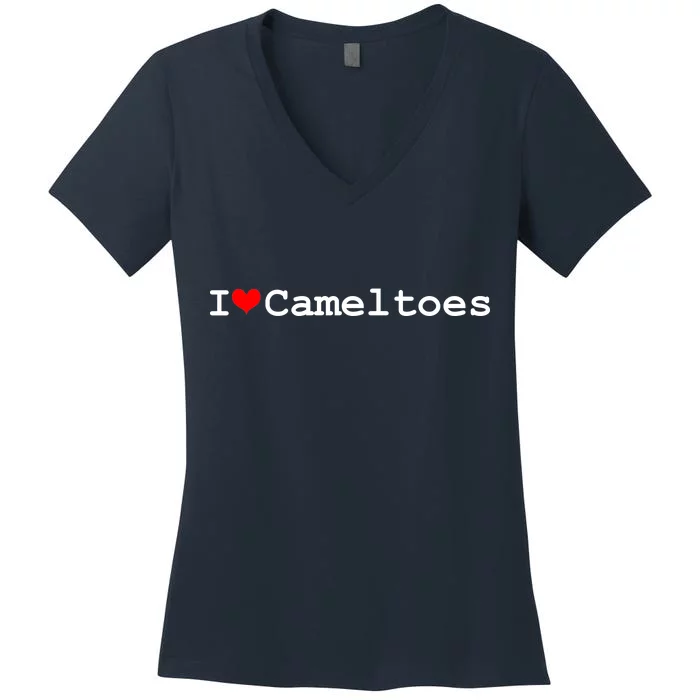 I Love Camel Toes Women's V-Neck T-Shirt