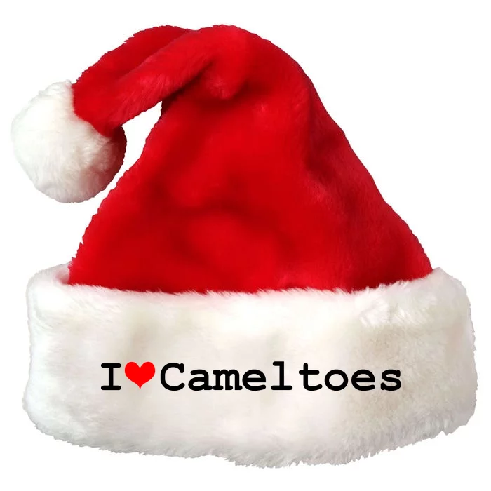 I Love Camel Toes Premium Christmas Santa Hat