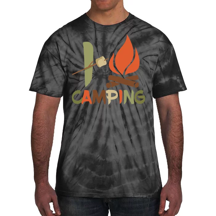 I Love Camping Campfire And S'more Tie-Dye T-Shirt