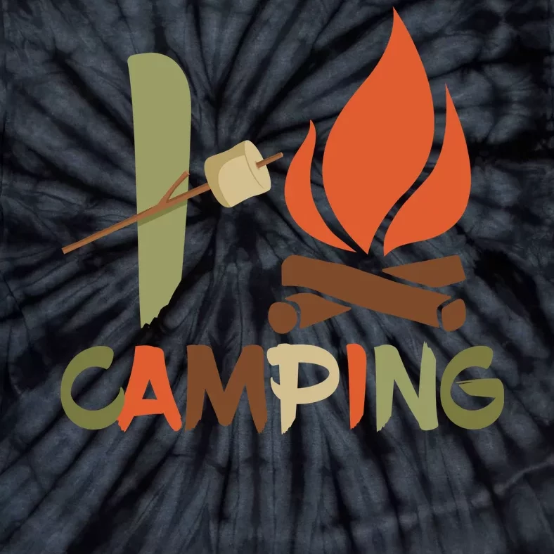 I Love Camping Campfire And S'more Tie-Dye T-Shirt