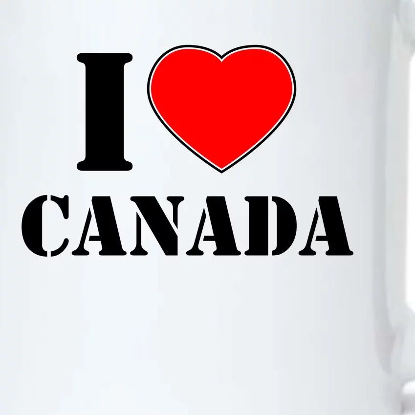 I Love Canada Black Color Changing Mug