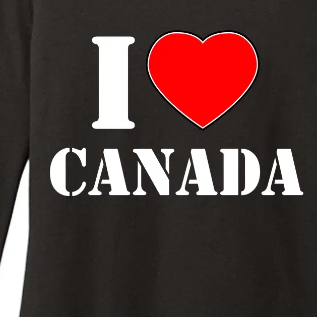 I Love Canada Womens CVC Long Sleeve Shirt