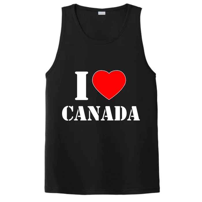 I Love Canada Performance Tank