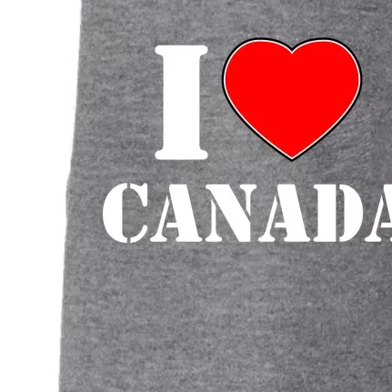 I Love Canada Doggie 3-End Fleece Hoodie