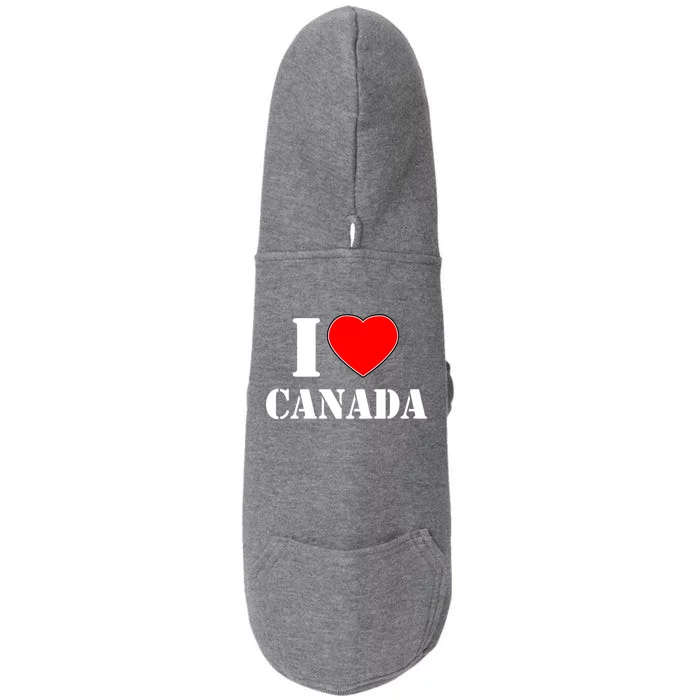 I Love Canada Doggie 3-End Fleece Hoodie