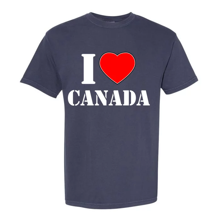 I Love Canada Garment-Dyed Heavyweight T-Shirt