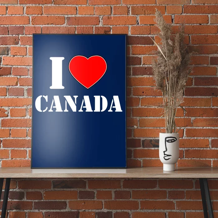 I Love Canada Poster