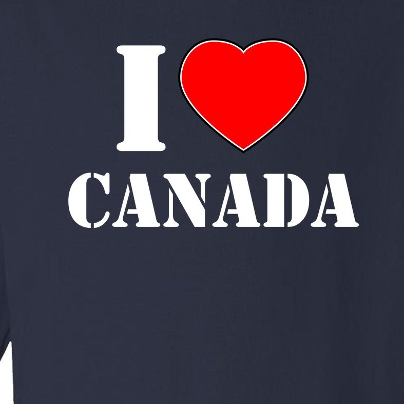 I Love Canada Toddler Long Sleeve Shirt
