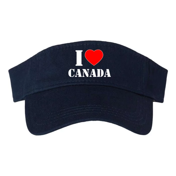 I Love Canada Valucap Bio-Washed Visor