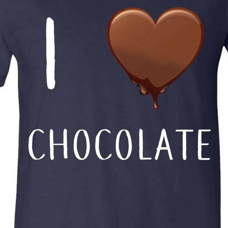 I Love Chocolate V-Neck T-Shirt
