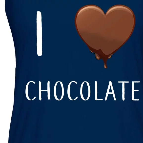 I Love Chocolate Ladies Essential Flowy Tank