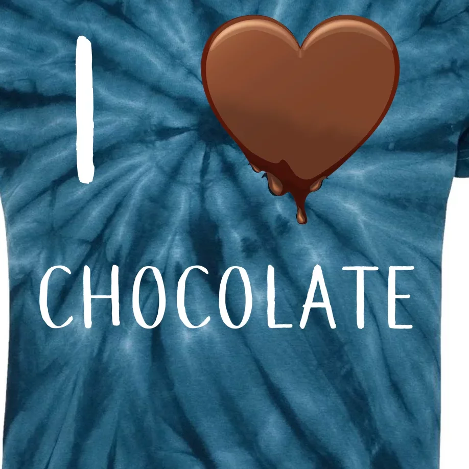 I Love Chocolate Kids Tie-Dye T-Shirt