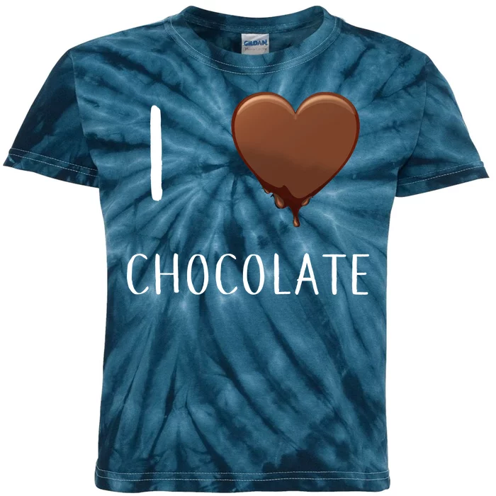 I Love Chocolate Kids Tie-Dye T-Shirt