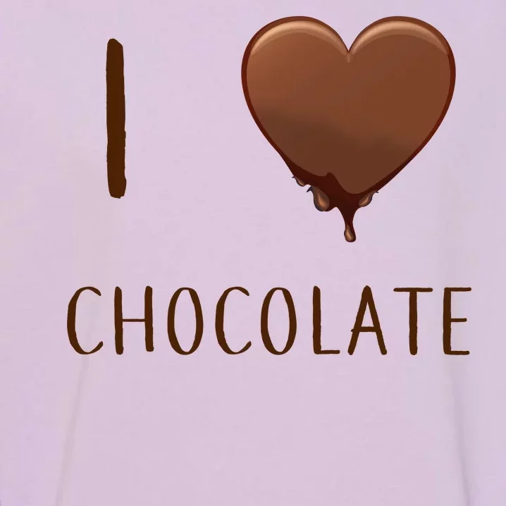 I Love Chocolate Garment-Dyed Sweatshirt