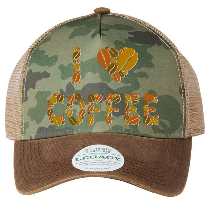 I Love Coffee Legacy Tie Dye Trucker Hat