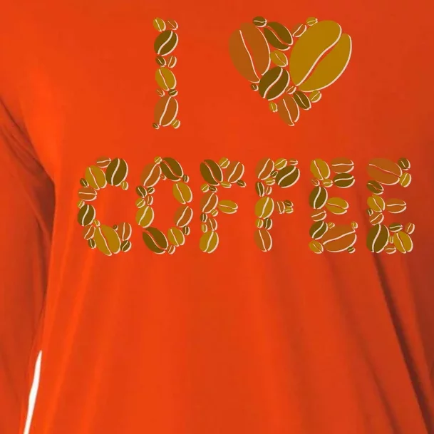 I Love Coffee Cooling Performance Long Sleeve Crew