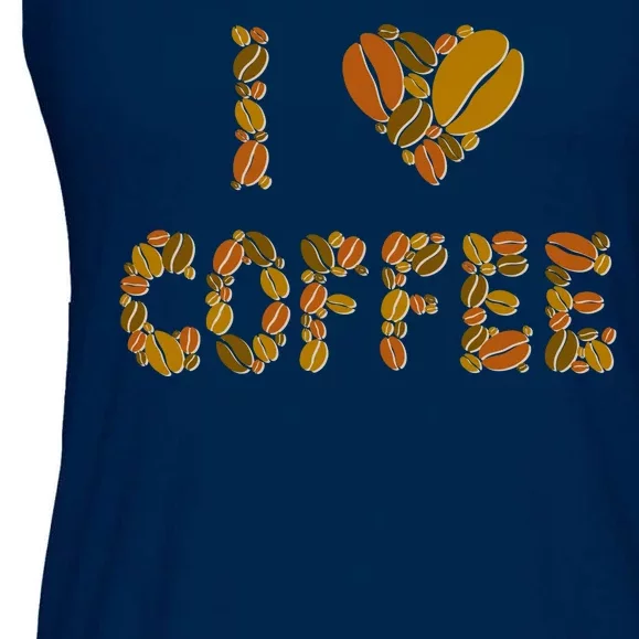 I Love Coffee Ladies Essential Flowy Tank