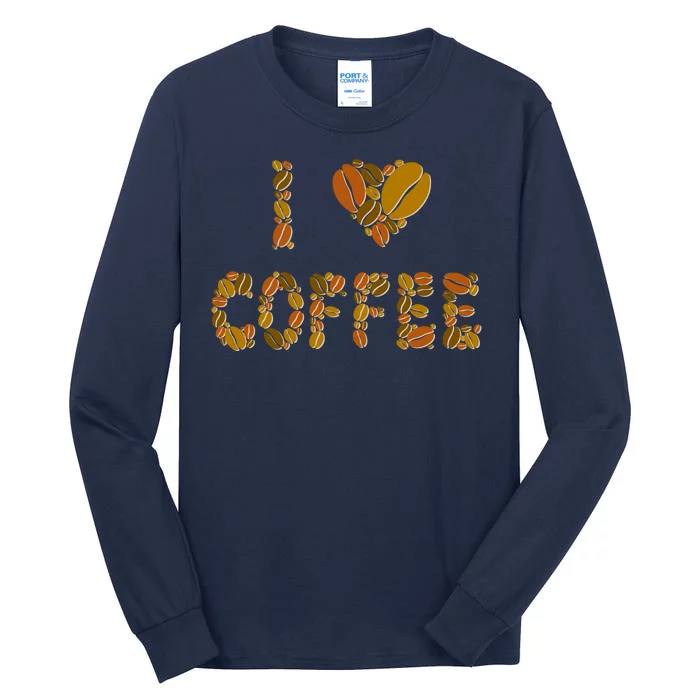 I Love Coffee Tall Long Sleeve T-Shirt