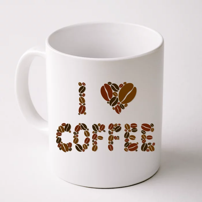 I Love Coffee Front & Back Coffee Mug