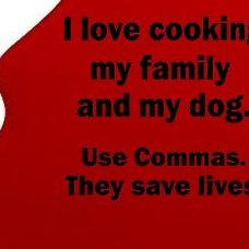 I Love Cooking My Family Commas Save Lives Tree Ornament