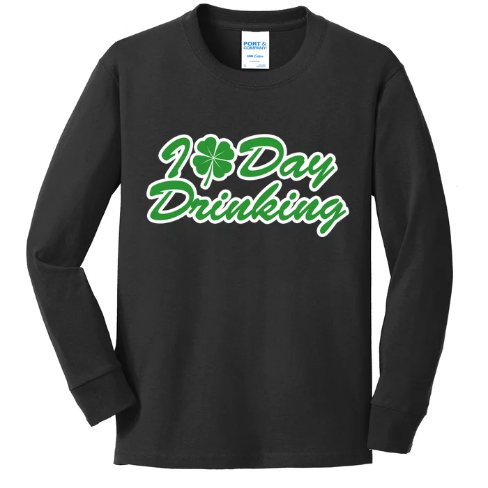 I Love Day Drinking Kids Long Sleeve Shirt