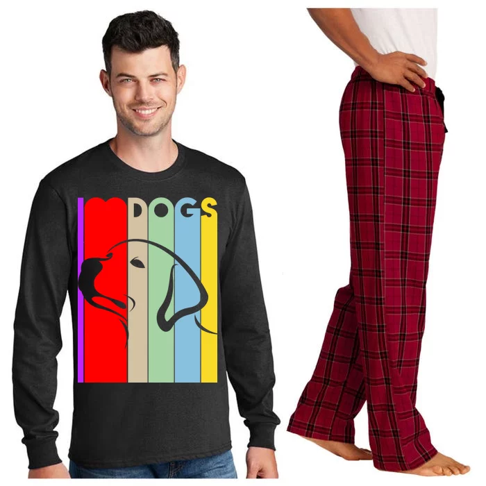 I Love Dogs Cute Dog Lovers Long Sleeve Pajama Set