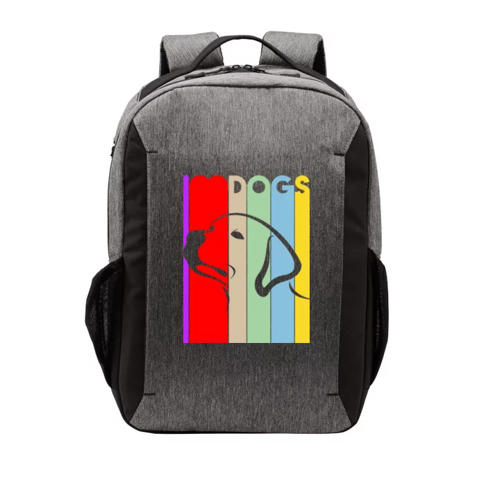 I Love Dogs Cute Dog Lovers Vector Backpack