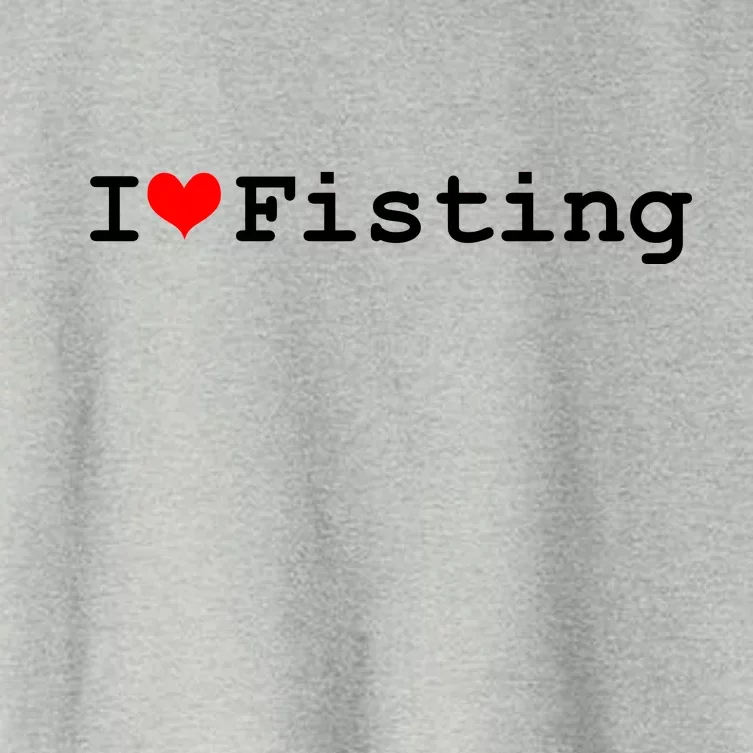 I Love Fisting Women's Crop Top Tee