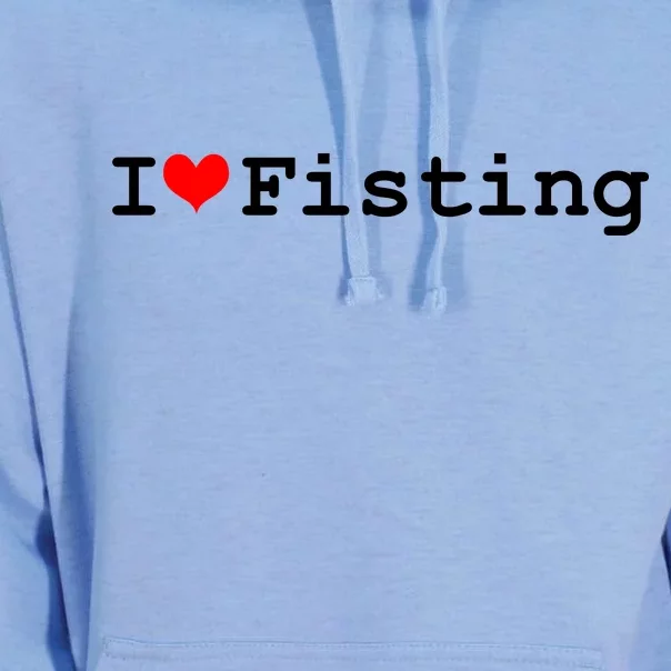 I Love Fisting Unisex Surf Hoodie