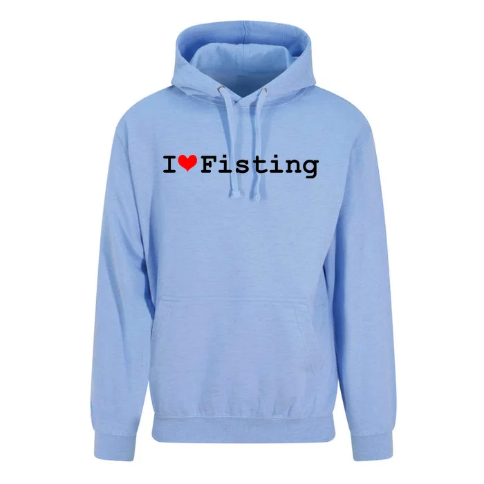 I Love Fisting Unisex Surf Hoodie