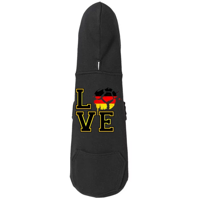 I Love Germany Futbol Soccer Doggie 3-End Fleece Hoodie