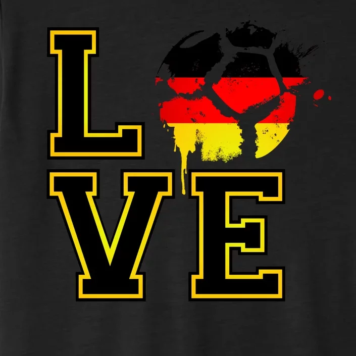 I Love Germany Futbol Soccer ChromaSoft Performance T-Shirt