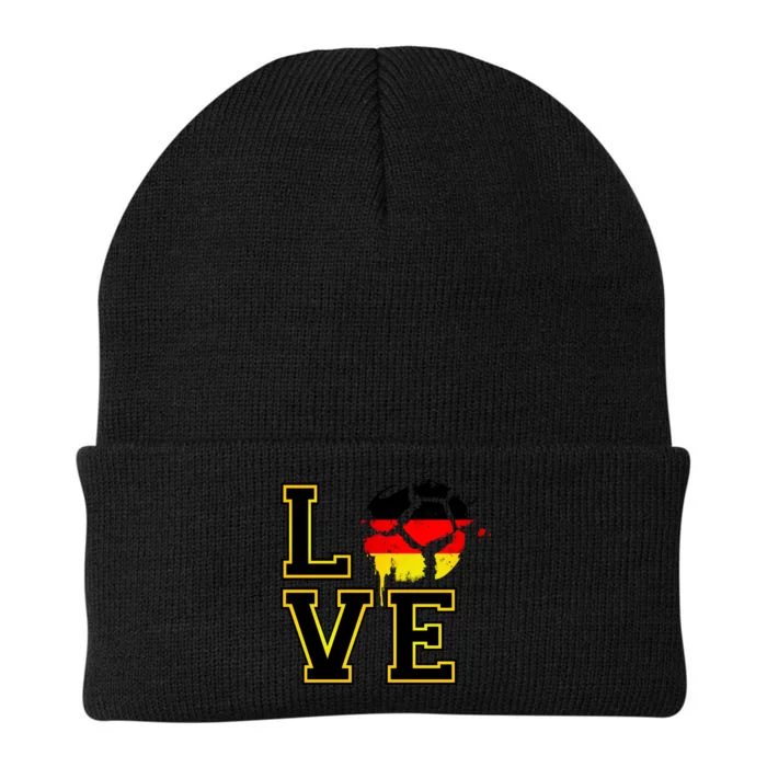 I Love Germany Futbol Soccer Knit Cap Winter Beanie