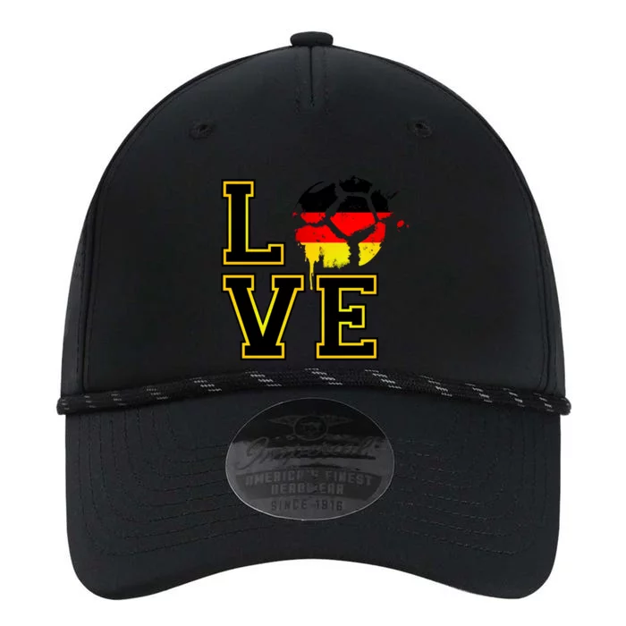 I Love Germany Futbol Soccer Performance The Dyno Cap