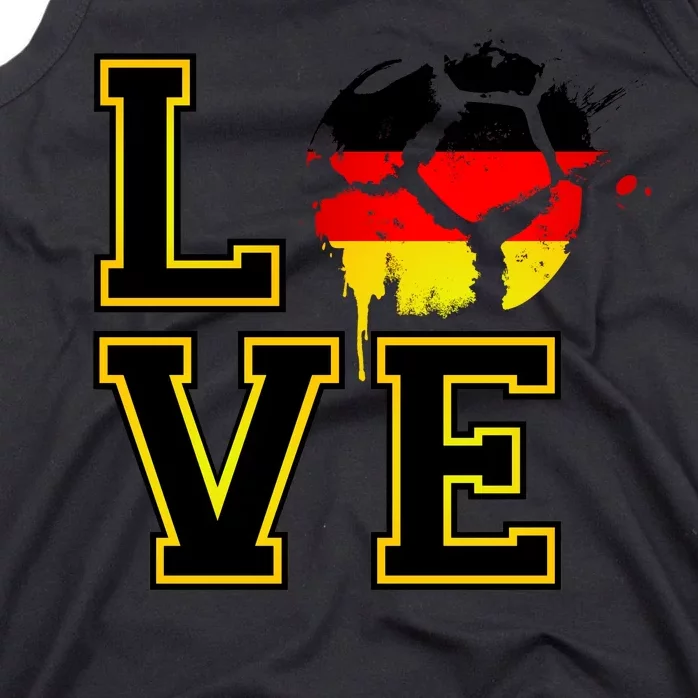 I Love Germany Futbol Soccer Tank Top