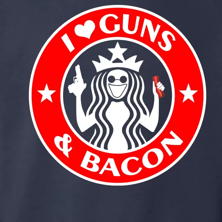 I Love Guns And Bacon Toddler Hoodie