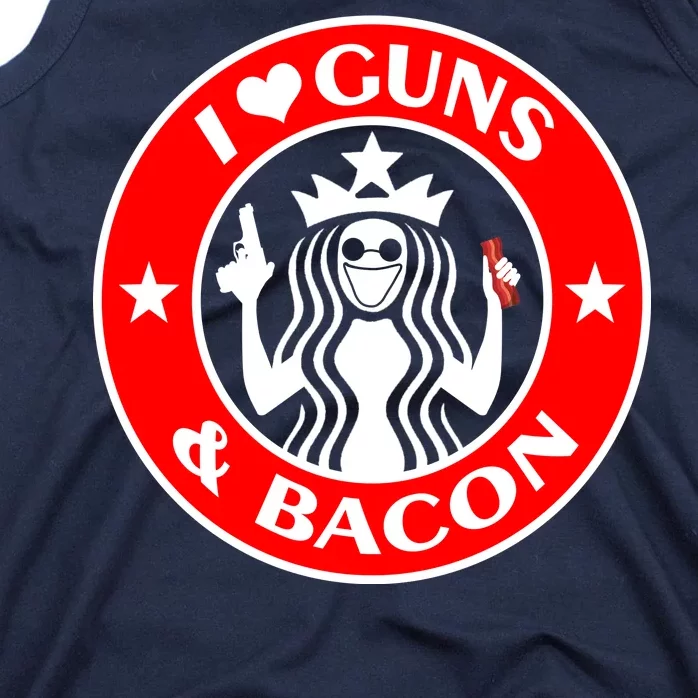 I Love Guns And Bacon Tank Top