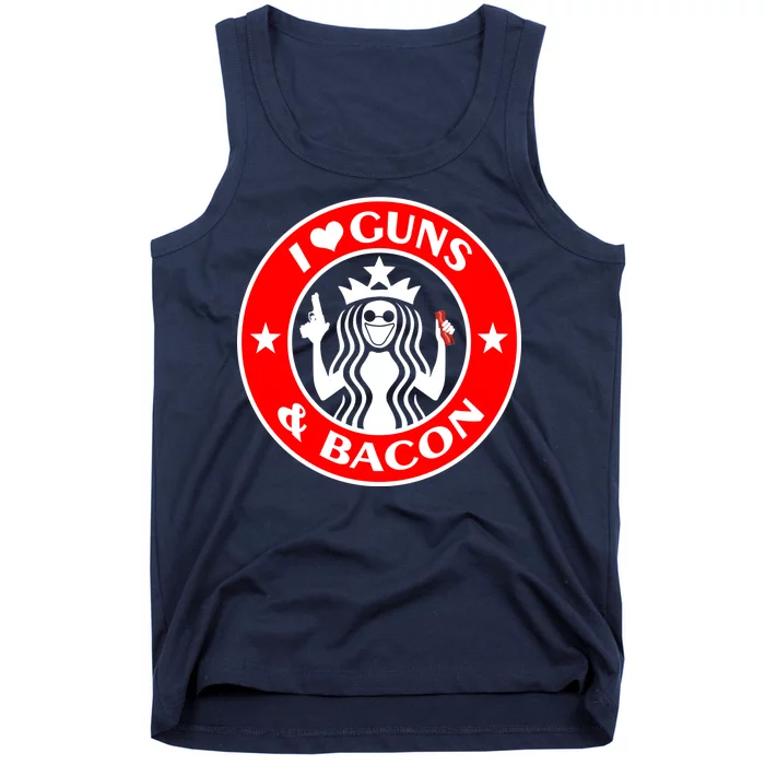 I Love Guns And Bacon Tank Top